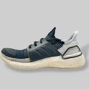 Men's Adidas Core Black & Cyan Ultraboost 19 Athletic Shoes - Size 10